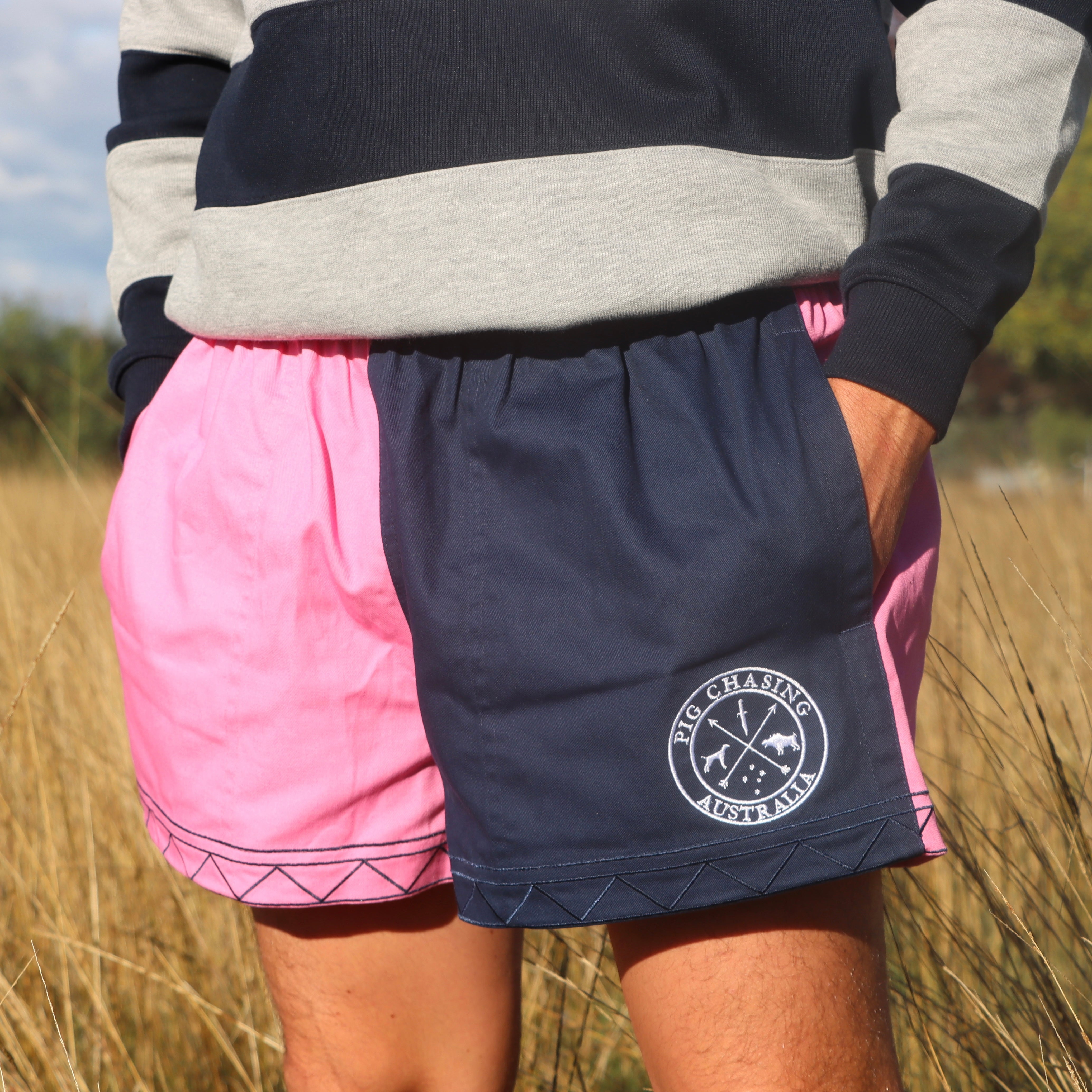 Cotton Rugby Shorts – Pig Chasing Australia