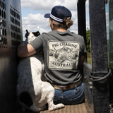 Ladies Raging Boar T-Shirt - Charcoal