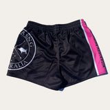 Footy Shorts - Pink Stripe OG - Zip Pockets