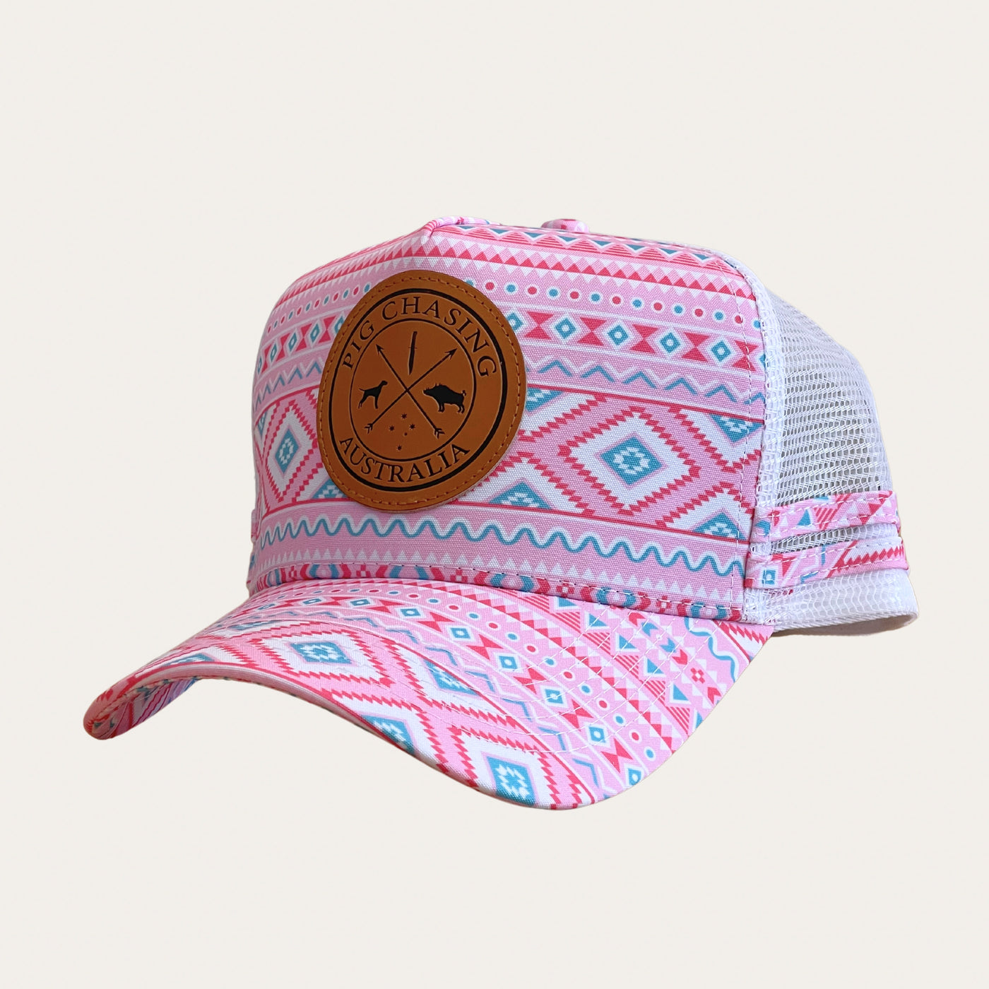 Aztec Trucker Cap - Pink