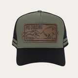 Leather Contour Patch Trucker Cap