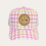 Gingham Trucker Cap - Pink