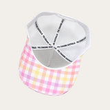 Gingham Trucker Cap - Pink