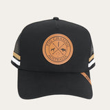 Leather Original Logo Trucker Cap - Black