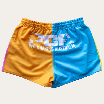 Four Tone Footy Shorts - Fluro